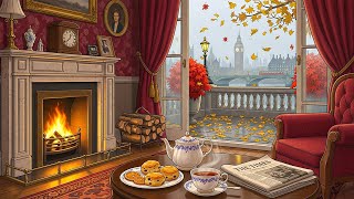 Autumn morning in London with 1950s soft oldies music playing in another room for sleep & relax screenshot 3