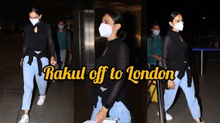 Rakul Snapped At Mumbai Airport As She Leaves For Her London Shoot