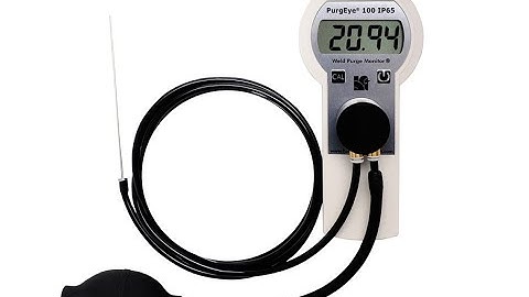 Weld Purge Monitor® (monitor para purga de soldadura) IP65 portátil PurgEye® 100 de Argweld®