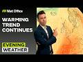 21/05/2026 - Warmer weather - Evening Weather Forecast UK – Met Office Weather