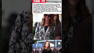 Standing Ovation for Julia Roberts at the Golden Globes 2026#trending #hollywood #news #juliarobert