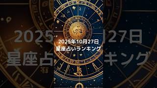 2025年10月27日の星座占いランキング #占い  #Shorts        #星座占い  #Short        #ショート  #ショート動画 #星座占い #星座占い