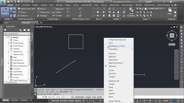 Civil 3D/AutoCAD Drafting Basics for Microstation Users Pt. 3 - Precise Snapping
