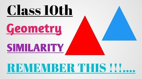 Similarity Of Triangles Class 10 | Important Concepts @EasyMaths9-6