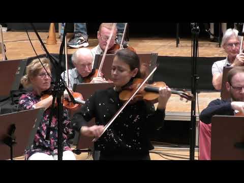 Liya Petrova - Recording session - Beethoven violin concerto