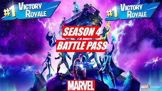 In this vid i go over the new battle pass and show you guys my
favorite parts of it, plus play first solo game season 4