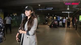 Pushpa star Rashmika Mandanna slays the airport look as she arrives in Mumbai