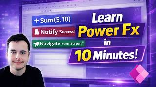 [2026]  Power Apps Tutorial: Using Power Fx for Screens, Sum, Notify & Navigate Profile
