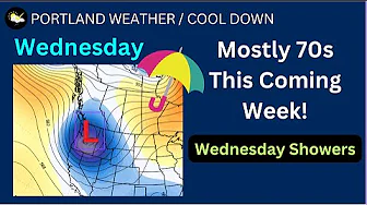 Portland Weather, Cool Days Coming, Wednesday Rain thumbnail