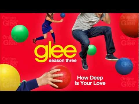 (+) How Deep Is Your Love - Glee [HD Full Studio]