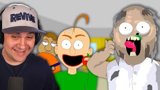 Granny's Very Bad Day at Baldi's NEW SCHOOL! | Granny vs Baldi Animation screenshot 2