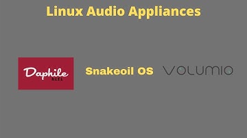 Linux Audio Appliances - 6/27/21