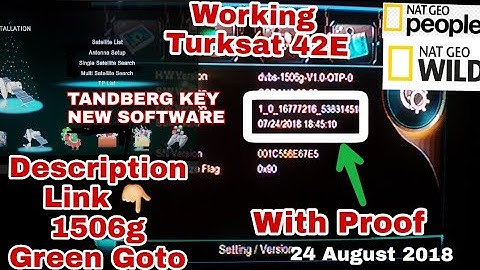 1506g | Green Goto New Software | Net Geo Chennal Working 24 August 2018