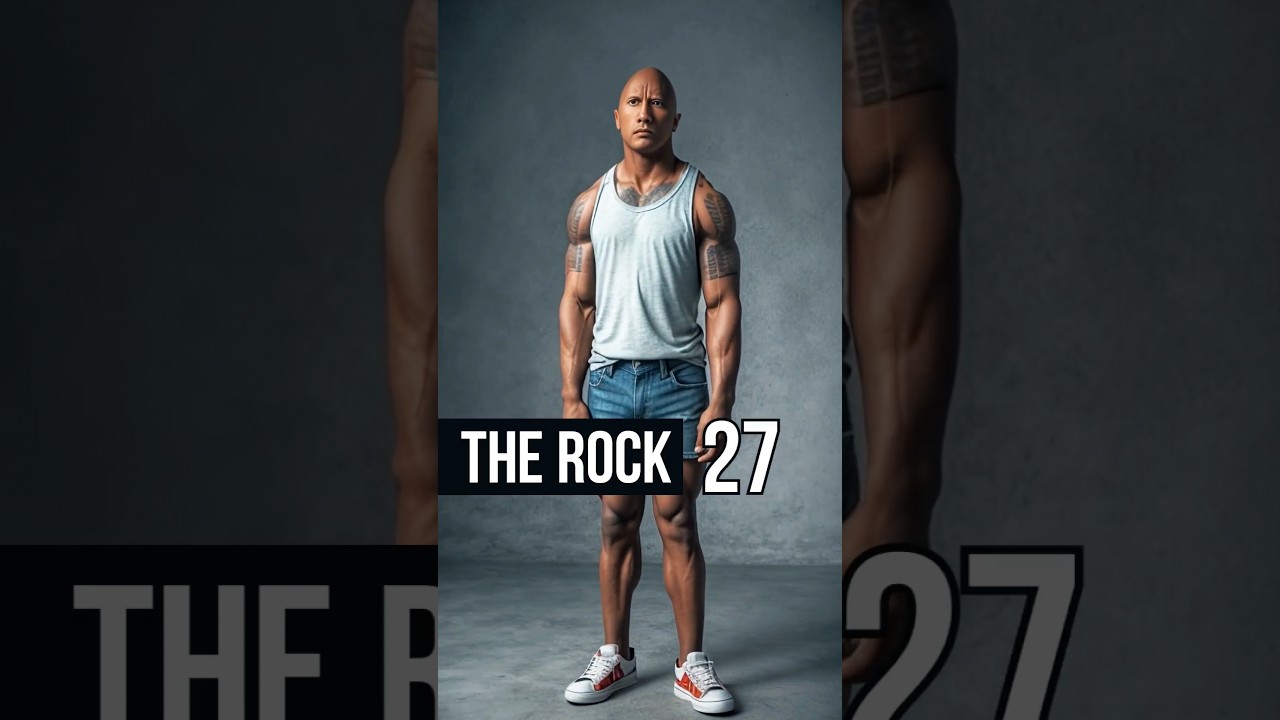 AI will show the evolution of Dwayne Johnson "the Rock"🎬💪