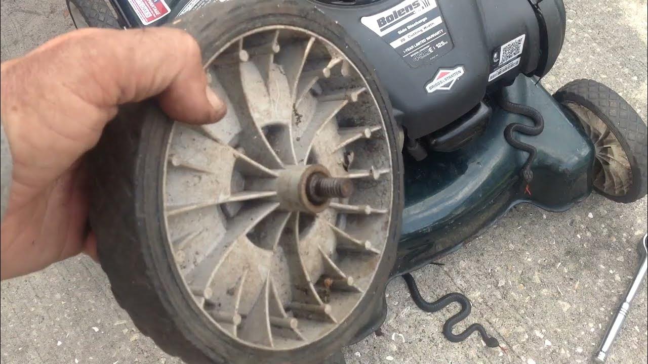How to adjust the wheels on a push mower deck....The EASY way!! YouTube