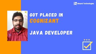 Besant Technologies Tambaram Reviews | Vignesh Got Placed in CTS | Best Java Training in Tambaram