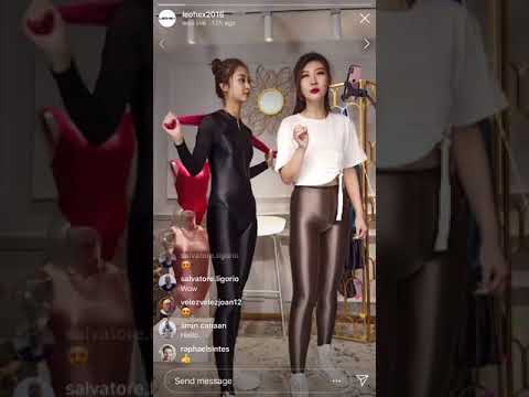 Leohex Spandex Lycra nylon legging LIVE VIDEO