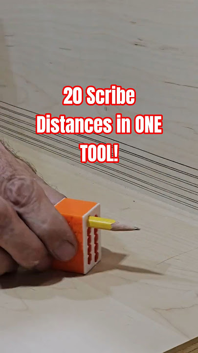 20 SCRIBE DISTANCES!  #cabinetmaker #woodworking #carpentry #carpenter #diy #woodwork