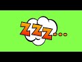 Royalty Free Comic Green Screen | No Copyright Claim | HD Overlay #comic #speechbubble #zzz