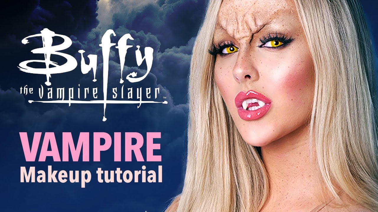 Buffy Vampire Halloween makeup tutorial - YouTube