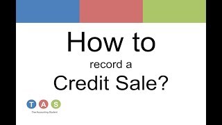How to record a Credit Sale