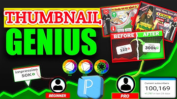 How To Make Thumbnail Like Tube Sensei Beginners ||Thumbnail Kaise Banaye || Thumbnail Tutorial 👌