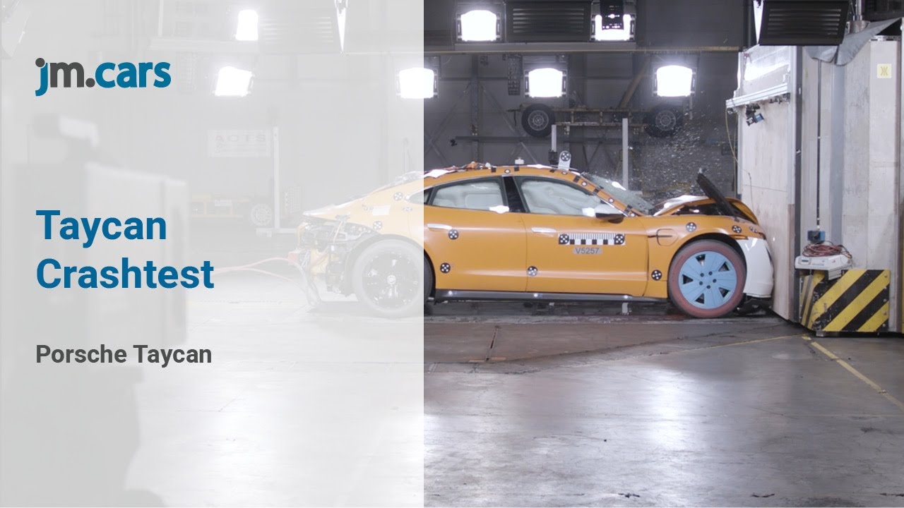 Porsche Taycan Crashtest Youtube