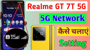 Realme GT 7T 5G me 5g net speed kaise show kare/how to enable 5g network in realme gt 7t 5g mobile