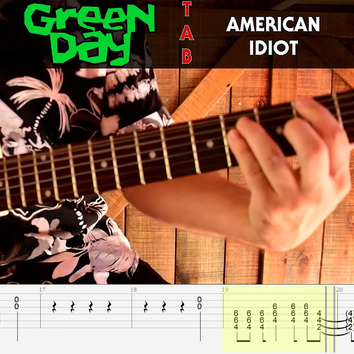 Green Day American Idiot GUITAR TAB YouTube