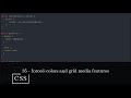 CSS 35 💻 forced-colors and grid media features