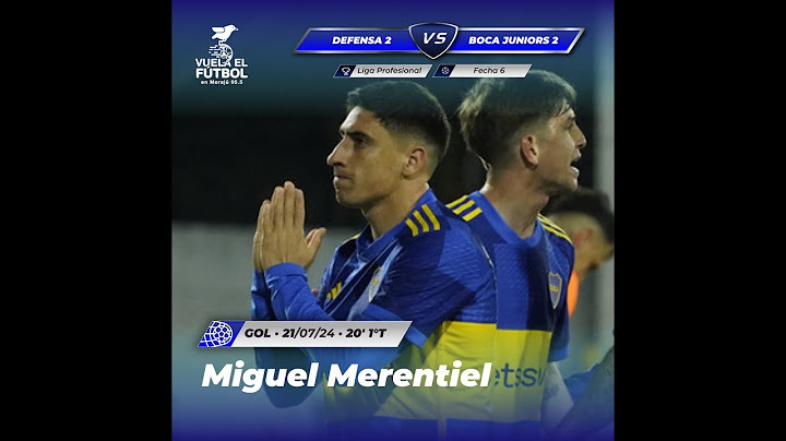Defensa y Justicia 2 - Boca Juniors 2 (Gol Miguel Merentiel)
