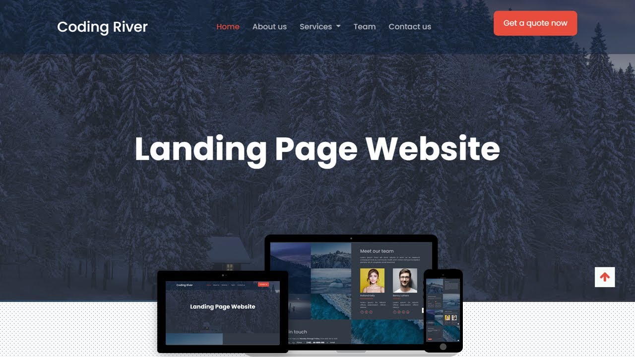 Build a Full Responsive Landing Page With Bootstrap 5,  HTML, CSS