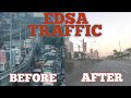 EDSA TRAFFIC BEFORE ECQ AND UNDER ECQ