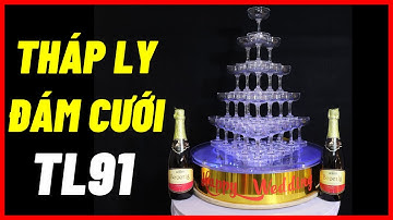 Hướng dẫn cách ráp tháp ly rót rượu đám cưới TL91 | abshop