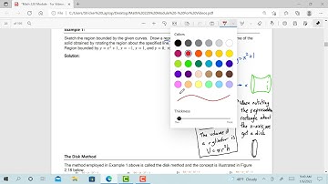 Section 2.2 (Disk Method-Example 1)