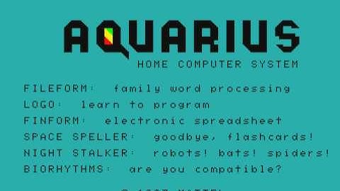 demo FOR Mattel Aquarius FROM http craig anderson themes weebly com