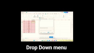How to Make a Drop-Down Menu in MS Excel #shorts #shortvideo #short #youtubeshorts
