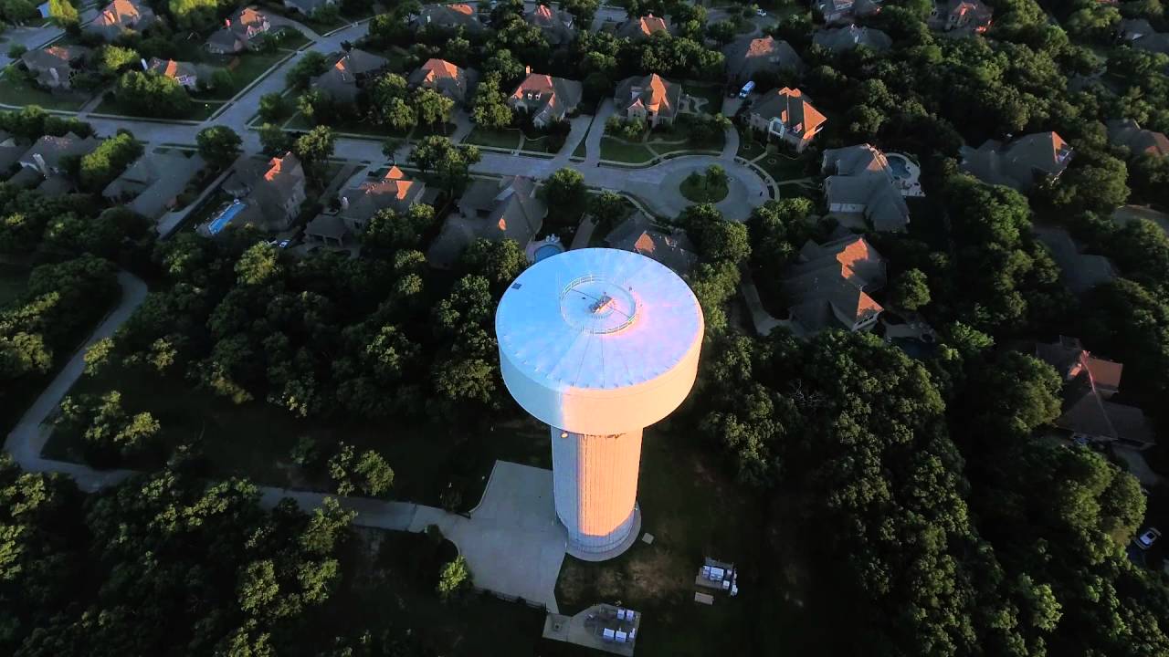 Water Tower Flyover Keller Texas 22Apr2016 Phantom 4 YouTube