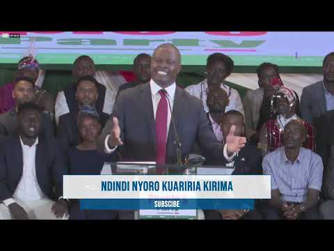 NDINDI NYORO UNVAILS NEW PARTY "THE PEOPLE'S PARTY"