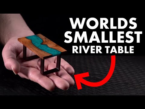 I Made The World's SMALLEST River Table!