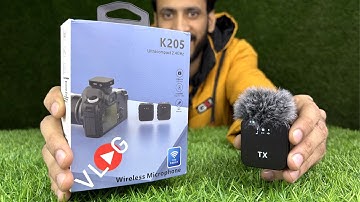 K205 Microphone Full Review Video | How to Connect K205 Mic in Android Phone | WRADER Microphone