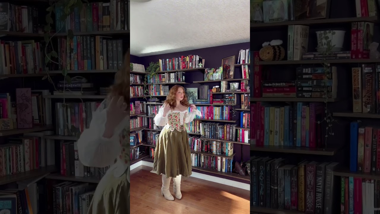 Plus size spring cottagecore fantasy GRWM