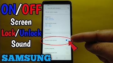 How to turn ON/OFF screen lock/unlock sound Samsung Galaxy A01 Core