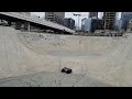 ARRMA Vorteks 3s in concrete skatepark