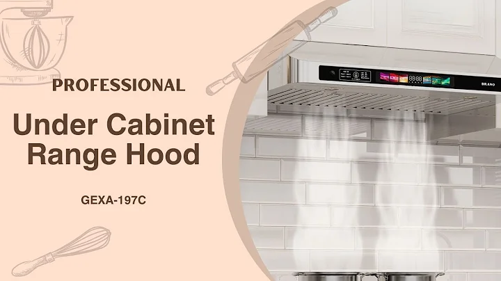 Top Rated Under Cabinet Range Hood 2025 | GXEA-197C Powerful Kitchen Hood for Home Cooking