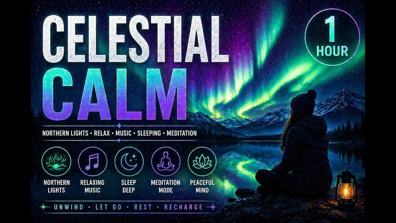 1 HOUR Northern Lights Boreal Relax MUSIC SLEEPING Meditation - YouTube