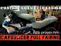 Custom suzuki inazuma 250 caferacer full fairing part #1