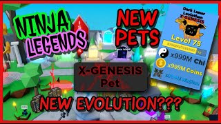 I Got The Best Pet In Ninja Legends New X-Genesis Pet Form New Pets Roblox