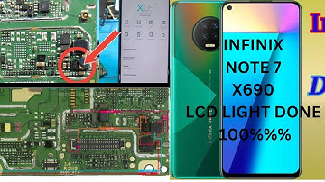 infinix note 7 x690 lcd light solution 100%% working step by step method all model working