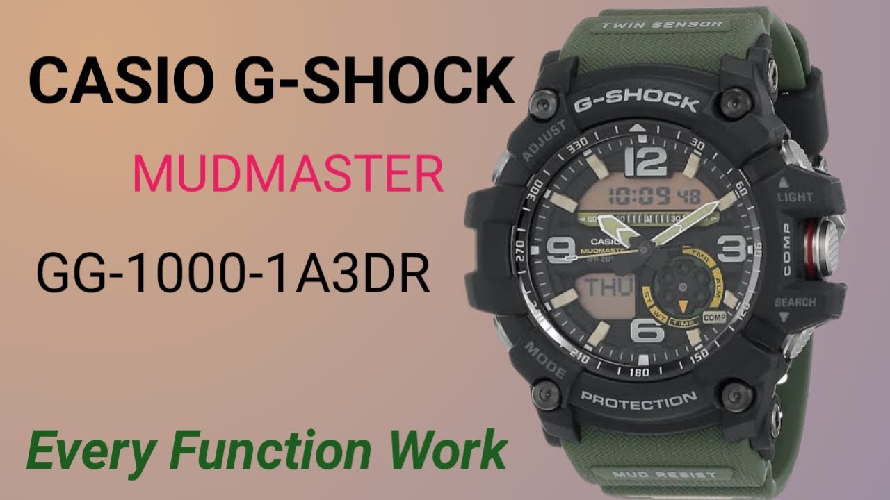 How to TIME G-Shock Mudmaster @timewatchdc YouTube